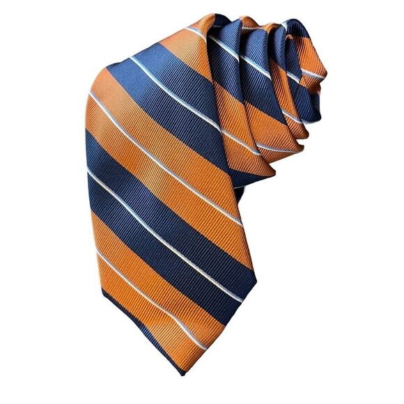 Jos A Bank Joseph Mens Traveler Stain Resistant Diagonol Stripe Necktie Tie Silk - Picture 2 of 16